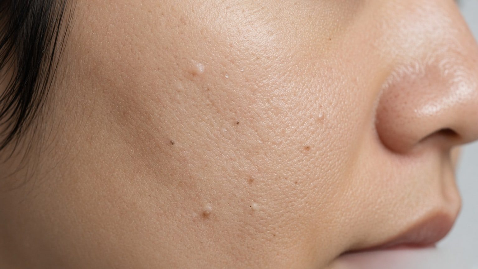 Four stages of acne formation 2