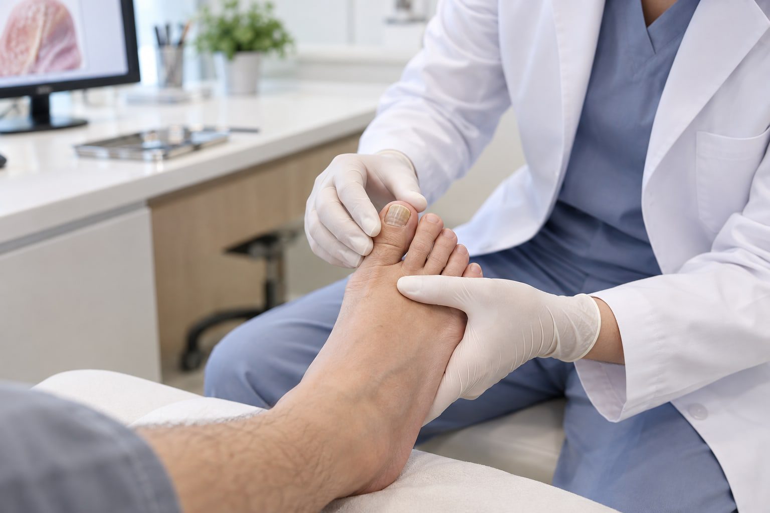 Triệu chứng xét nghiệm nấm móng và chăm sóc bàn chân